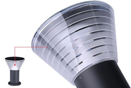BS-CT4008R solar bollard light CT4008R details detail