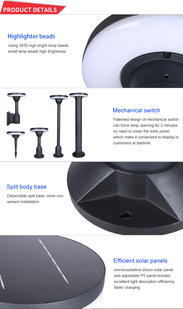 Solar Garden Light details Detail